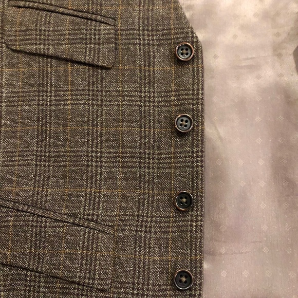 BANANA REPUBLIC Heritage Collection Wool Plaid Vest New No Tags 38R - Picture 3 of 15